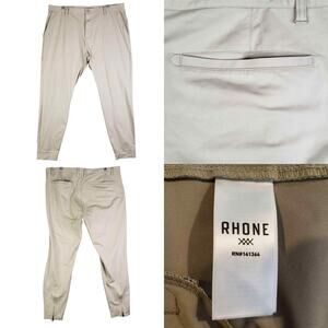 Rhone Commuter Pants Stretch Chino Performance Trousers Men's Size 40 Khaki
